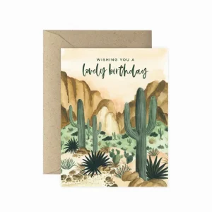 Warm Desert Birthday Card