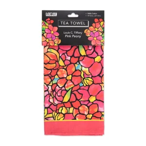 Pink Peony Tea Towel