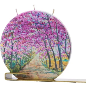 Pink Tree Blossom Walkway Flatyz